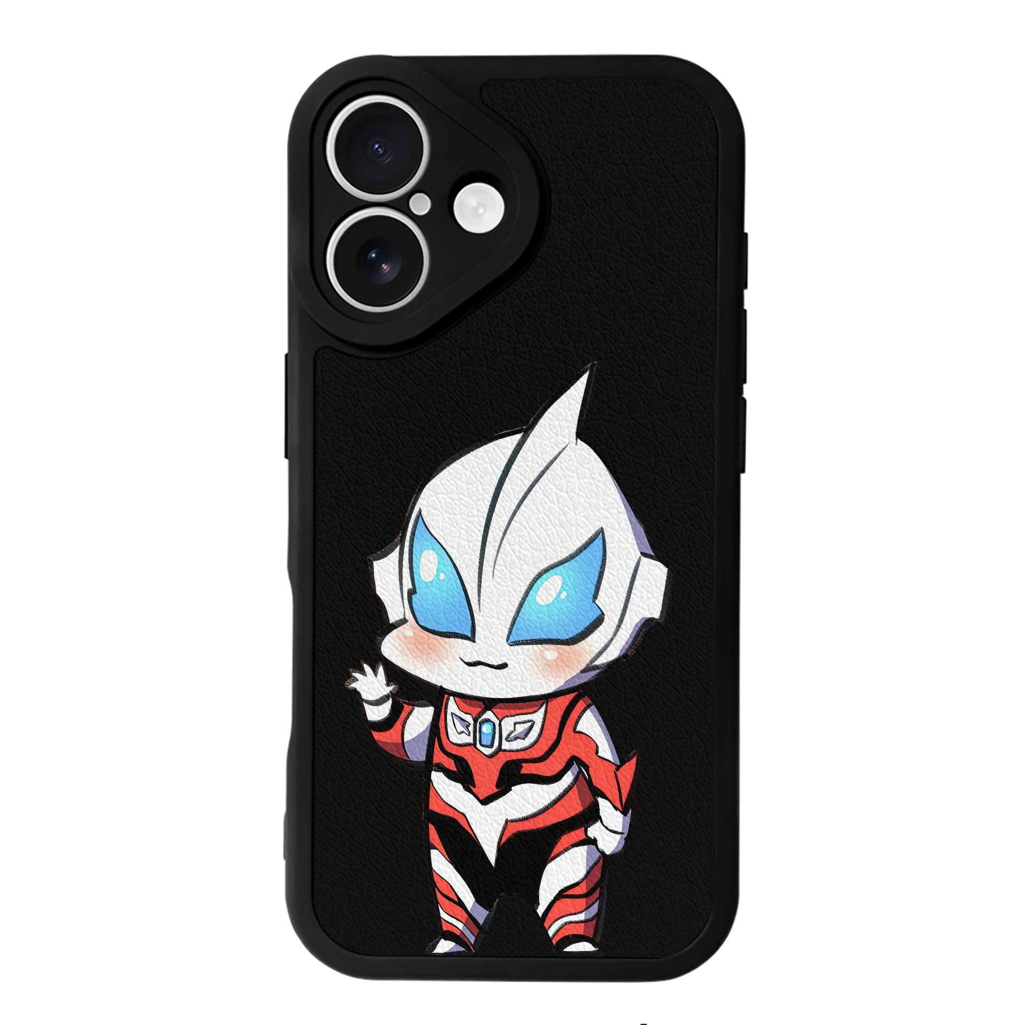 （画像用） ウルトラマン Ultraman 【iPhone 16シリーズ対応】シリコンスマホケース（レザー調） 材質：シリコン